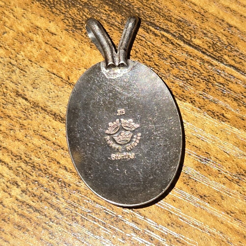 Vintage Robert Nillson Signed Sterling Silver & Black Onyx Modernist Pendant - Picture 3 of 16